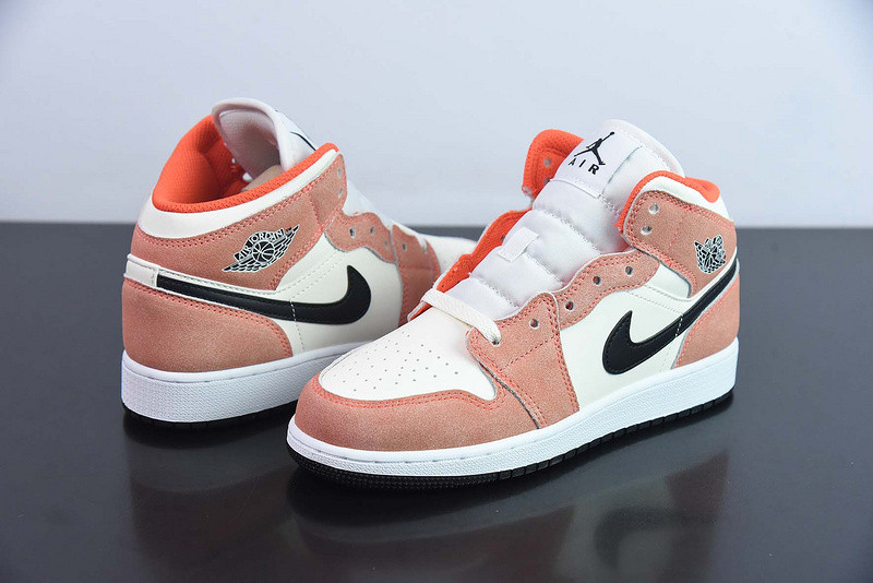 air jordan 1 mid gs “orange suede” dv1336-800
