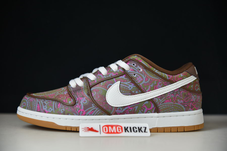 nike sb dunk low pro paisley brown dh7534-200