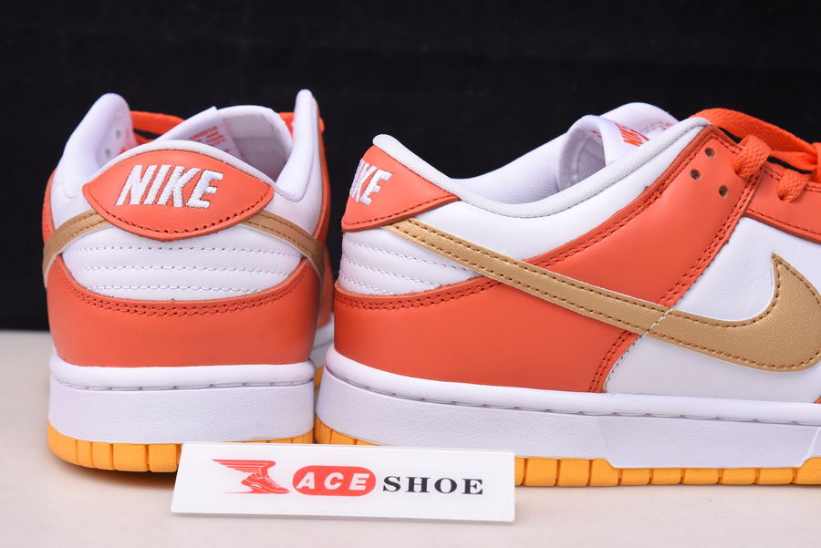 nike dunk low “golden orange” dq4690-800