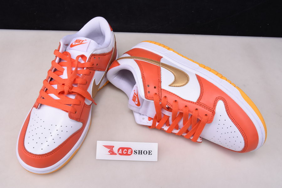 nike dunk low “golden orange” dq4690-800