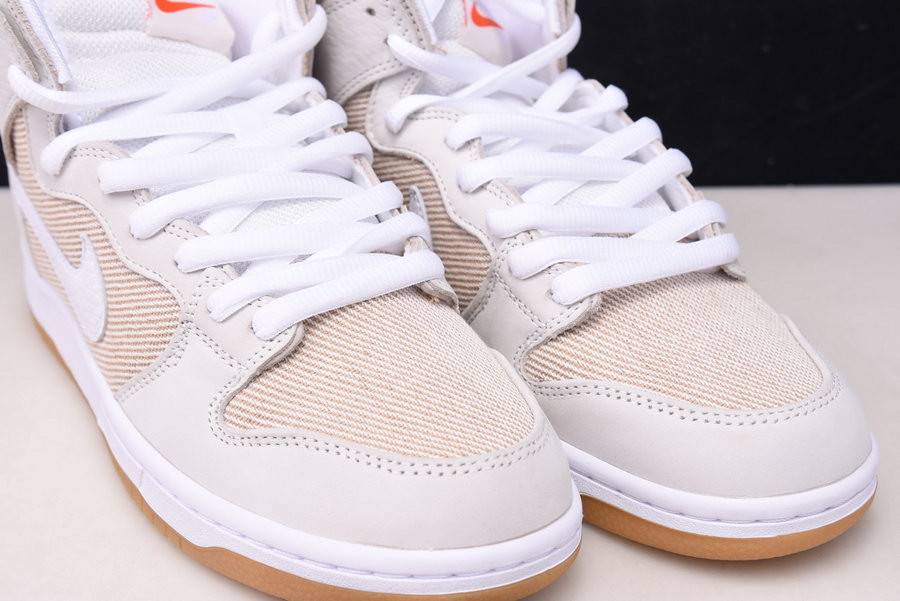 nike sb dunk high pro iso orange label unbleached natural da9626-100