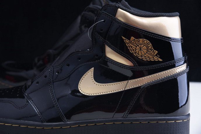 air jordan 1 retro high og “black gold” 555088-032