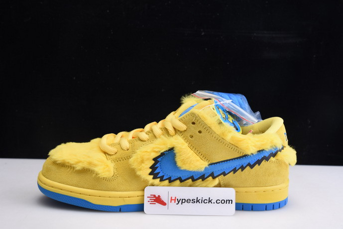 grateful dead x nike sb dunk low “yellow bear” cj5378-700