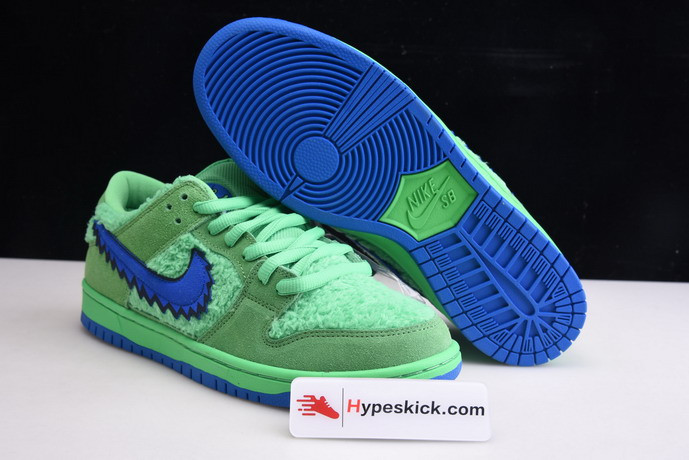 grateful dead x nike sb dunk low “green bear” cj5378-300