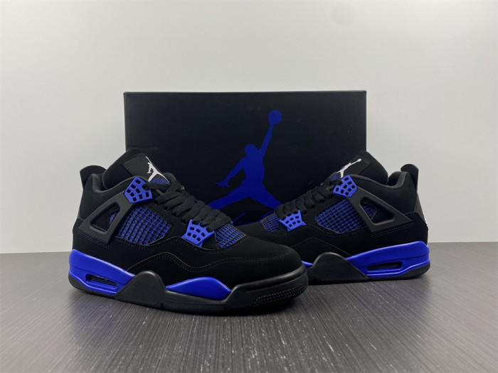 AIR JORDAN 4 RETRO BLACK GAME ROYAL