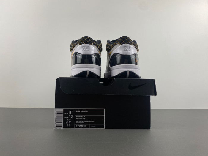 Nike Kobe 4 Protro White Black Del Sol AV6339-101