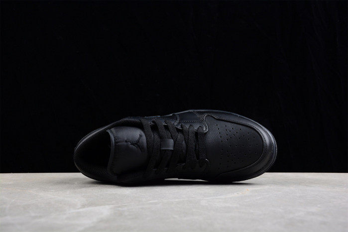 AIR JORDAN 1 LOW TRIPLE BLACK (2022) 553558-093