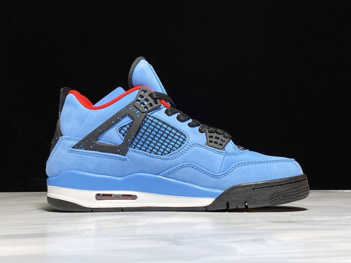 Travis Scott x Air Jordan 4 “Houston Oilers” University Blue 308497-406