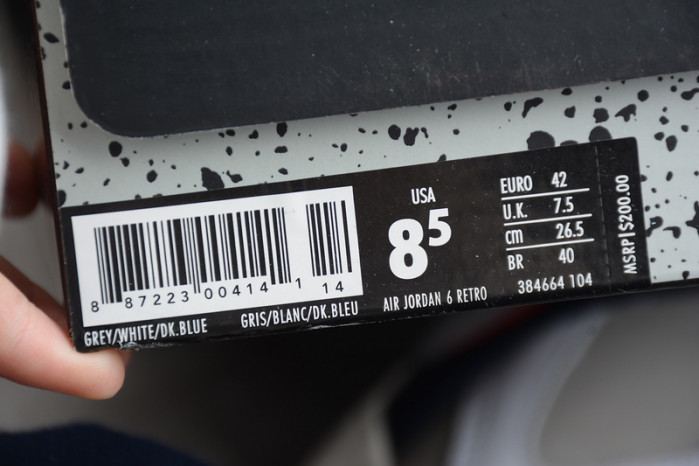 AIR JORDAN 6 RETRO "TINKER HATFIELD" 384664-104