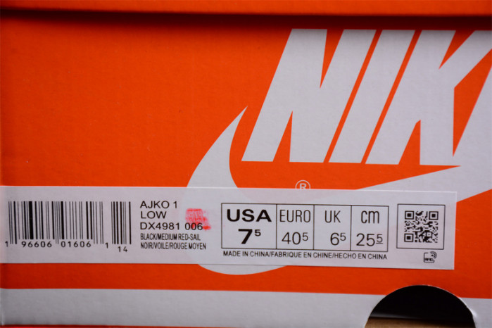 AIR JORDAN 1 KO LOW BRED DX4981-006