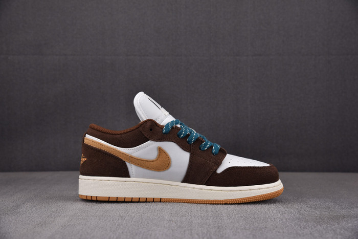 AIR JORDAN 1 LOW GS CACAO WOW GEODE TEAL FB2216-200