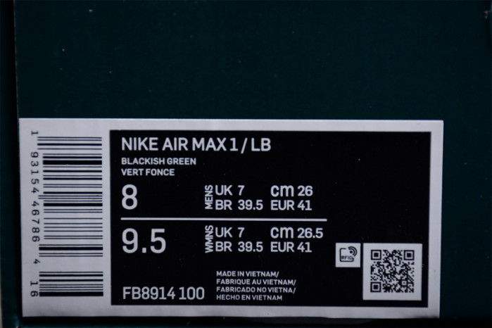 LEBRON JAMES NIKE AIR MAX 1 "LIVERPOOL" FB8914-100