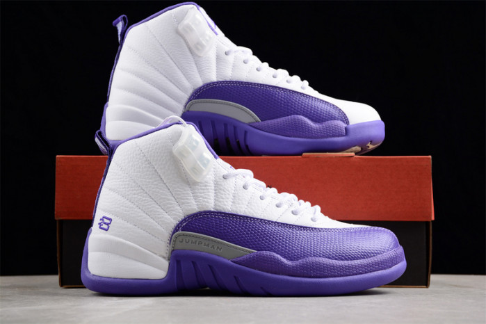 AIR JORDAN 12 RETRO WHITE AND PURPLE