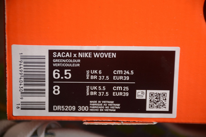 SACAI X NIKE LDVAPORWAFFLE MIX LOW “GREEN GUSTO” DR5209-300