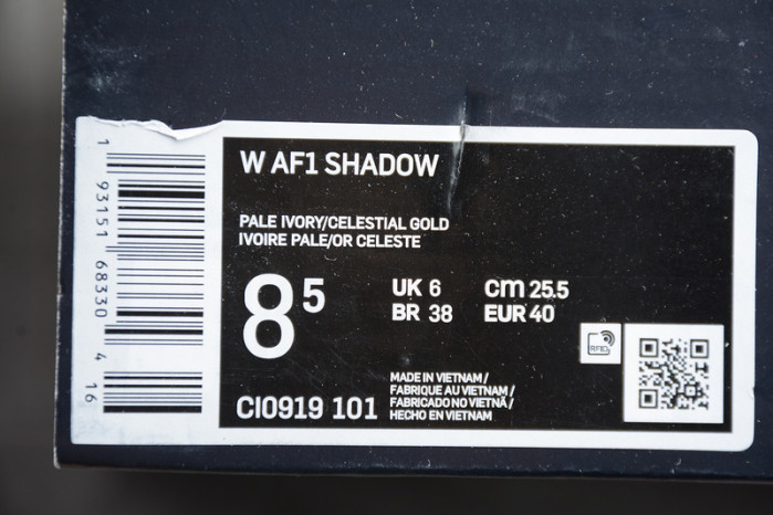 NIKE AIR FORCE 1 LOW SHADOW CL0919-101