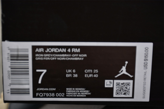 Air Jordan 4 RM Iron Grey (GS) FQ7938-002