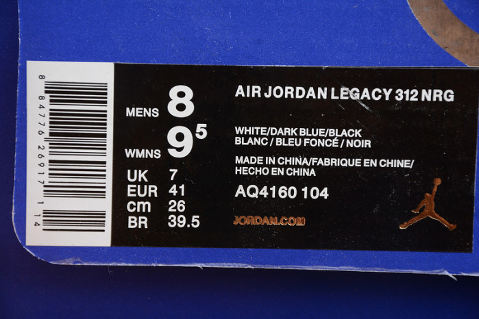 Air Jordan Legacy 312 Storm Blue AQ4160-104