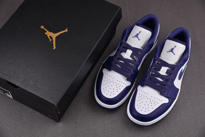 Air Jordan 1 Low White Purple 553558-515