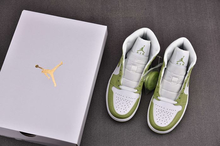 Air Jordan 1 Mid Green Python DV2959-113