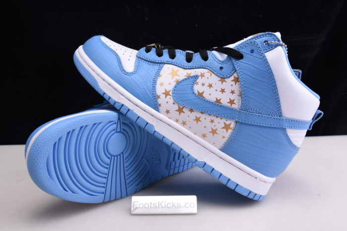 nike dunk high pro sb S*p*e blue stars 307385-141