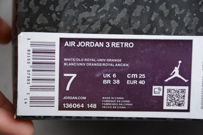 Air Jordan 3 “Knicks" 136064-148