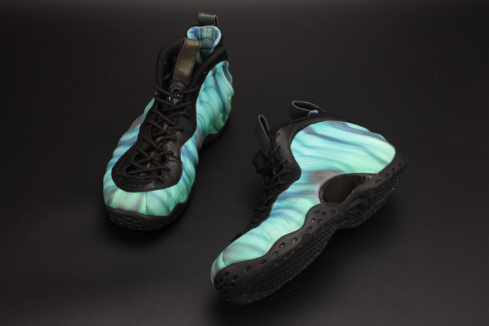 Nike Air Foamposite One “Northern Lights” Black/Green mens 840559-001